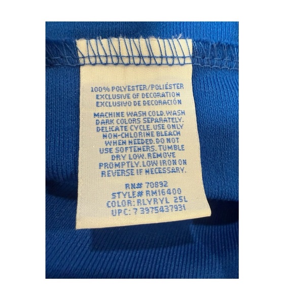 Vintage Starter Royal Blue Track Jacket Full Zip White Stripe XL - Picture 9 of 10